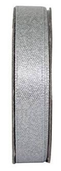 Tasiemka satynowa z brokatem 3m Soft Silver