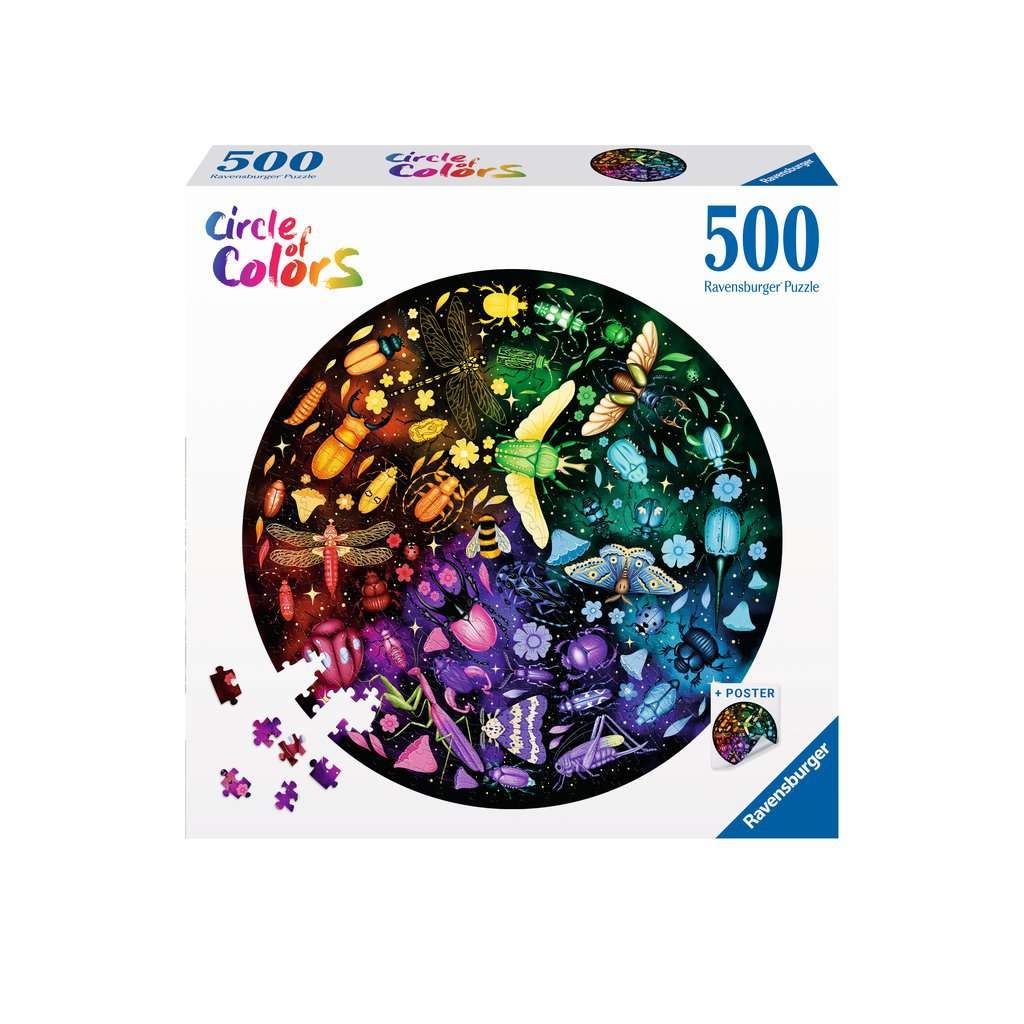 Puzzle 500: Paleta kolorów. Insekty (12000820)