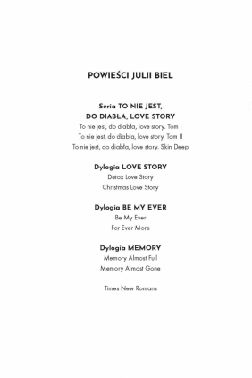 Detox. Love Story - Julia Biel