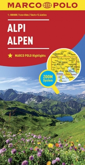 Alpy mapa - Opracowanie zbiorowe