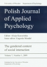 Polish Journal of Applied Psychology