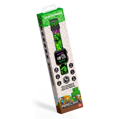 Zegarek LED 6 funkcji Minecraft MIN4387