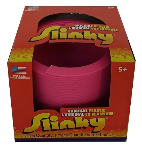 Slinky Plastic różowy