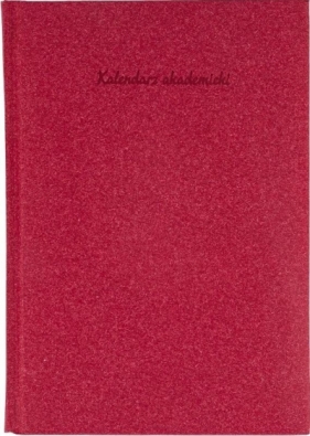 Kalendarz akademicki A5 2020/2021 Natura - Bordowy