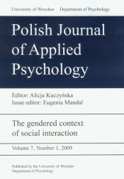 Polish Journal of Applied Psychology