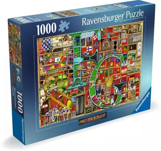 <img src='https://webimage.pl/pics/201/1/d4005555001201.png' style='height:440px' /> Ravensburger, Puzzle 1000: Niesamowity alfabet F&G (12000120)