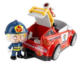 PinyPon Action - Pojazd Straż pożarna z figurką 7 cm i akcesoriami (FPP16057/61201)