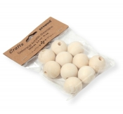 Dekoracje koraliki drewniane 25mm 10szt