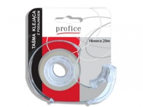 Taśma klejąca Profice 18mm x 30m z podajnikiem blister (18X30/BL)