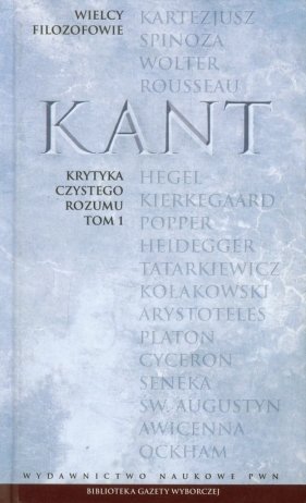 Wielcy Filozofowie 15 Krytyka czystego rozum - Kant Immanuel