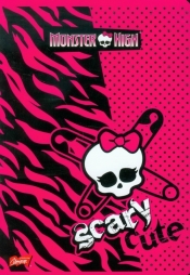 Zeszyt A5 Monster High w kratkę 60 stron różowy - <br />