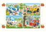 Puzzle 4w1 Funny Vehicles Opracowanie zbiorowe