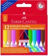 Kredki Faber-Castell Grip trójkątne woskowe, 12 kolorów (122520 FC)