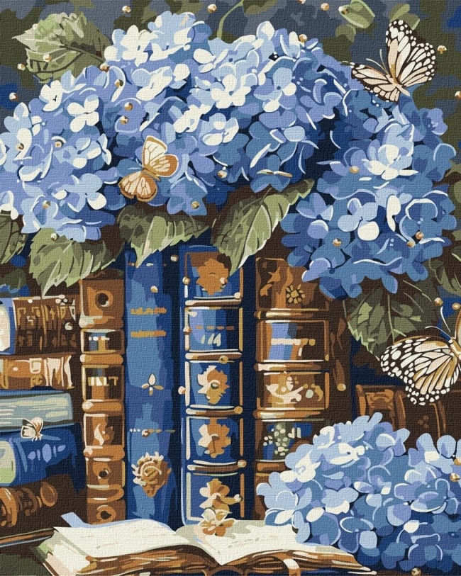 <img src='https://webimage.pl/pics/201/5/d4823104395201.jpg' style='height:440px' /> Malowanie po numerach - Kwiatowy ogród 40x50cm