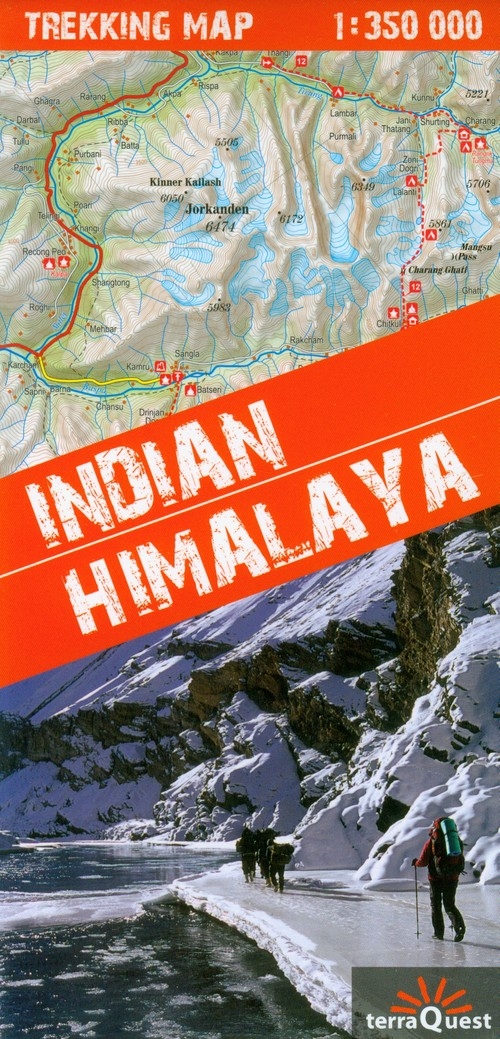 Himalaje Indyjskie mapy trekkingów 1:350 000