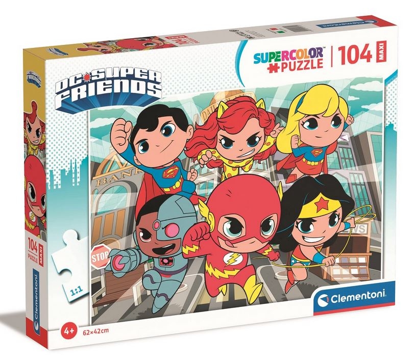 Puzzle 104 Maxi Super Kolor DC Superfriends