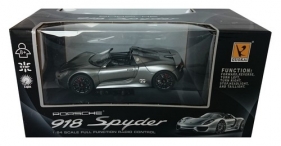 Porsche 918 Spyder zdalnie sterowane skala 1:24 srebrne