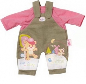 Ubranko dla lalki My little Baby born Easy Fit brązowe - <br />