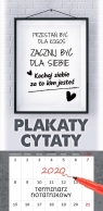 Kalendarz 2020 ścienny Notatnikowy Plakaty Cytaty