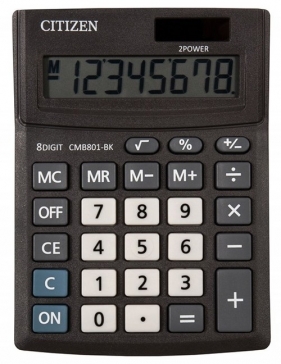 Kalkulator biurowy Citizen CMB801-BK 8-cyfrowy - czarny (CMB801BK)