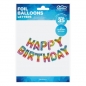 Balon foliowy Godan happy birthday zestaw tęczowych liter 16cal (BZ-AHBT)