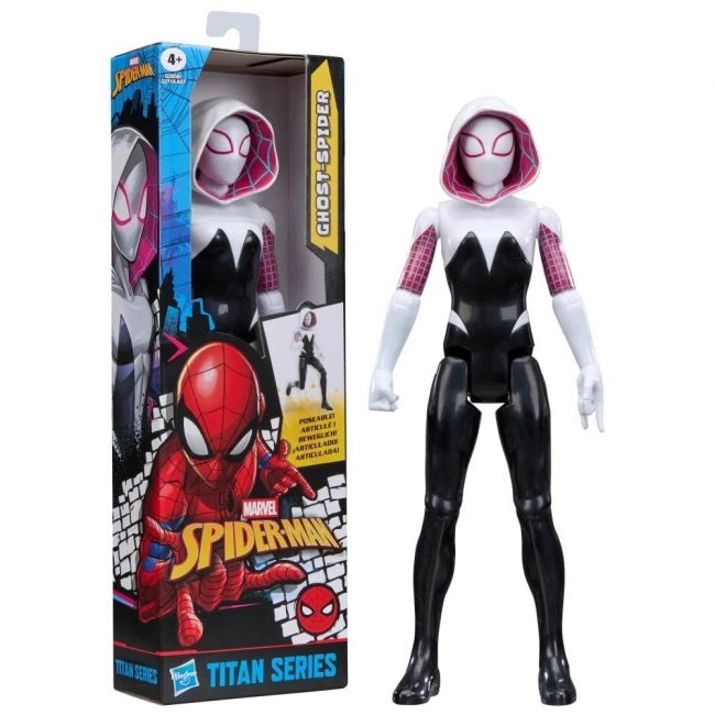 <img src='https://webimage.pl/pics/202/1/d5010996361202.jpg' style='height:440px' /> Spider-Man Titan Hero Figurka Ghost-Spider 30cm