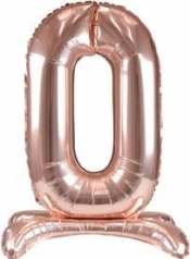 Balon foliowy stojący różowe złoto 0 90cm