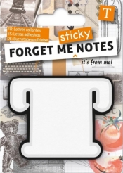 Forget me sticky - notes kart samoprzylepnych litera T