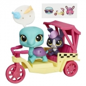 Littlest Pet Shop Zwierzakowe pojazdy Riksza