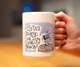 Kubek duży (440 ml) – WILQ Czytaj książki lub umrzyj próbując