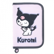 Piórnik dwuklapkowy bez wyposażenia - Kuromi Pink