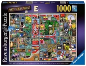 Ravensburger, Puzzle 1000: Niesamowity alfabet E & F (16420)