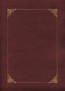 Teczka ofertowa Galeria Papieru ozdobna na dyplom ze złotą ramką bordowa A4