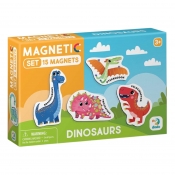 Zestaw magnesów - Dinozaury, 15 el.