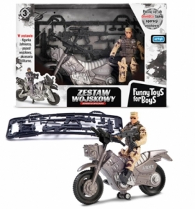Zestaw wojskowy z motocyklem