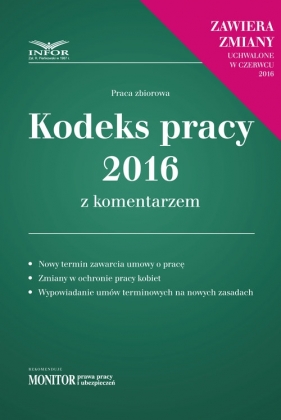 Kodeks Pracy 2016 z komentarzem