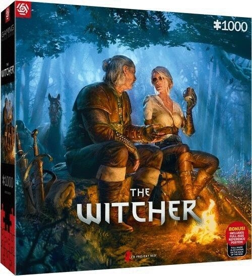 <img src='https://webimage.pl/pics/203/0/d5908305250203.jpg' style='height:440px' /> Puzzle 1000 The Witcher (Wiedźmin) Journey of Ciri