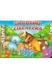 Książeczka do czytania "sztywne strony mini" - Urodziny cielaczka (B6, 10str.)