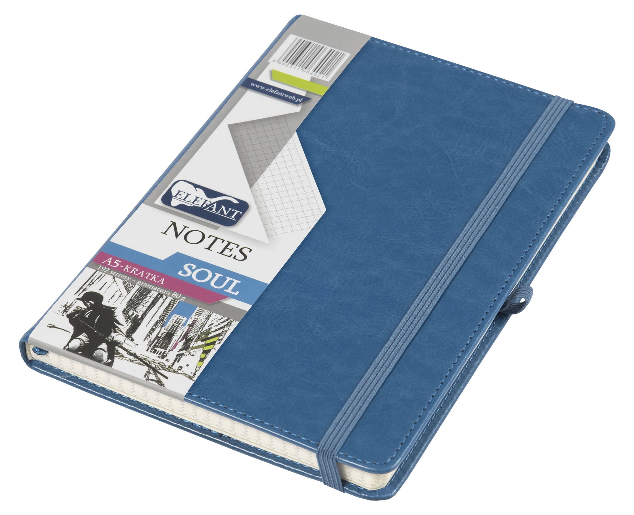 Notes Soul A5/192k. kratka - Niebieski