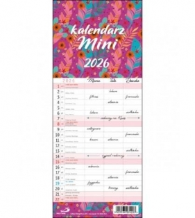 Kalendarz 2026 ścienny rodzinny mini