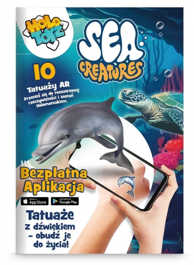 Tatuaże dla dzieci AR Sea Creatures