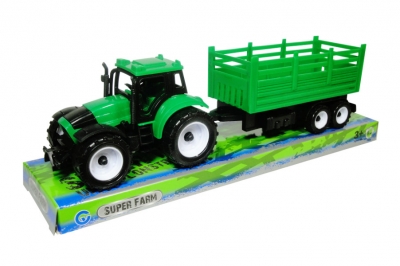 Traktor z przyczepą
