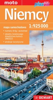 Niemcy 1 : 925 000 - mapa samochodowa (plastik) - Demart SA