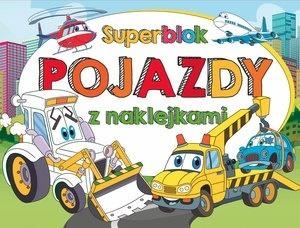 Superblok z naklejkami. Pojazdy