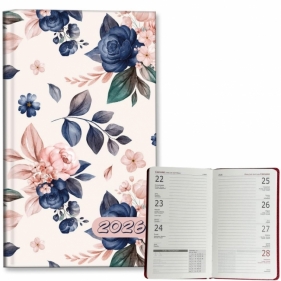 Kalendarz 2026 A6 tygodniowy Niebieskie Róże