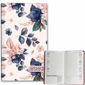 Kalendarz 2026 A6 tygodniowy Niebieskie Róże