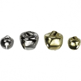 Dzwoneczki metalowe - złote/srebrne (307918)