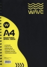 Kołozeszyt A4 Wave w kratkę 120 kartek żółty
