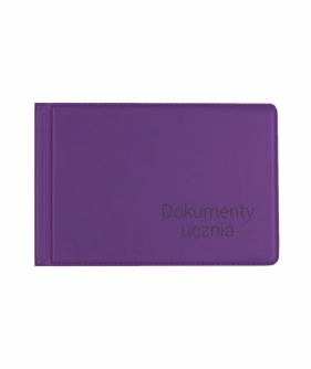 Okładka na dokumenty ucznia małe violet