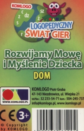 Karty Rozwijamy mowę i myślenie dziecka Dom